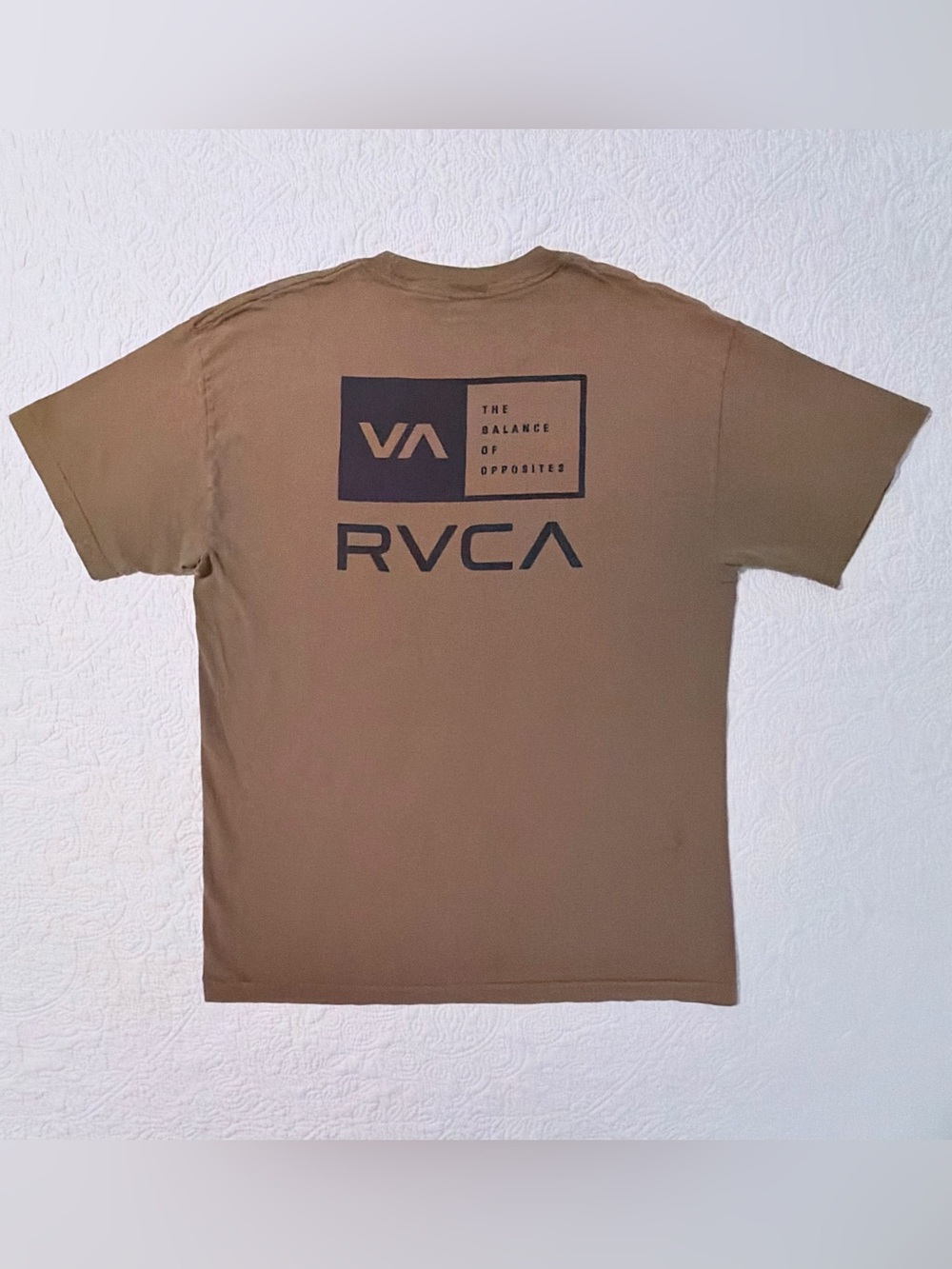 RVCA | Balance Of Opposites | Short Sleeve Graphic T-Shirt | Brown | Size Large